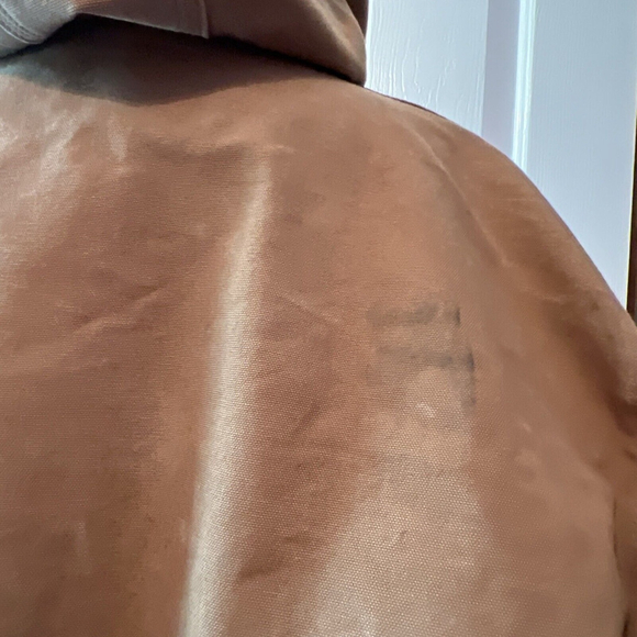 CarHartt Jacket 3XL Brown Hooded Work Coat J131-BRN Men's GUC Outdoor - Picture 10 of 15